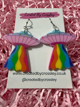 Load image into Gallery viewer, Rainbow Abduction Charm Earrings
