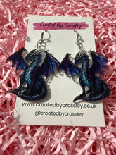 Load image into Gallery viewer, Dragon Charm Earrings
