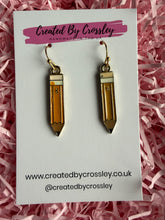 Load image into Gallery viewer, Pencil Charm Earrings
