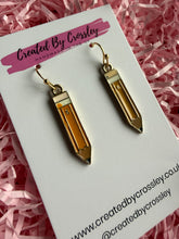 Load image into Gallery viewer, Pencil Charm Earrings
