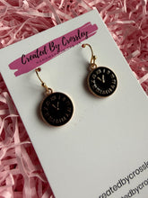 Load image into Gallery viewer, Clock Charm Earrings

