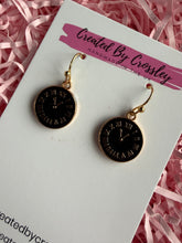 Load image into Gallery viewer, Clock Charm Earrings

