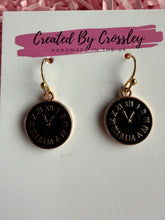 Load image into Gallery viewer, Clock Charm Earrings
