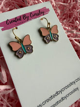 Load image into Gallery viewer, Colourful Butterfly Earrings
