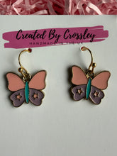 Load image into Gallery viewer, Colourful Butterfly Earrings
