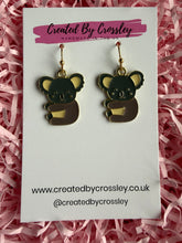 Load image into Gallery viewer, Koala Charm Earrings

