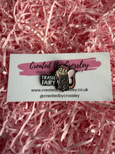 Load image into Gallery viewer, “Trash Fairy” Possum Pin Badge
