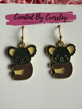 Load image into Gallery viewer, Koala Charm Earrings
