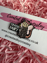 Load image into Gallery viewer, “Trash Fairy” Possum Pin Badge
