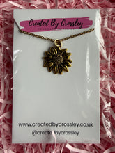 Load image into Gallery viewer, Sunflower Charm Necklace
