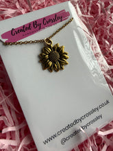 Load image into Gallery viewer, Sunflower Charm Necklace
