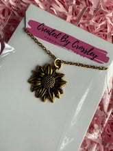 Load image into Gallery viewer, Sunflower Charm Necklace
