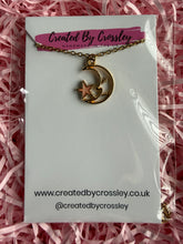 Load image into Gallery viewer, Moon Star Charm Necklace
