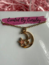 Load image into Gallery viewer, Moon Star Charm Necklace

