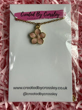 Load image into Gallery viewer, Pink Flower Charm Necklace
