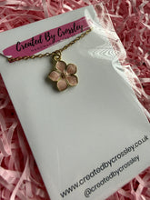 Load image into Gallery viewer, Pink Flower Charm Necklace
