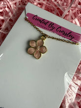 Load image into Gallery viewer, Pink Flower Charm Necklace

