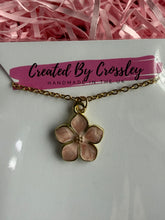 Load image into Gallery viewer, Pink Flower Charm Necklace
