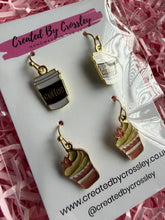 Load image into Gallery viewer, Coffee and Cake Earring Duo
