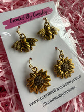 Load image into Gallery viewer, Flower Bee Earring Duo
