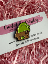 Load image into Gallery viewer, Cheeky Frog Pin Badge
