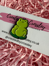 Load image into Gallery viewer, Cheeky Frog Pin Badge
