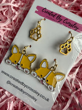 Load image into Gallery viewer, Dog Paw Earring Duo
