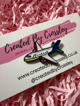 Load image into Gallery viewer, Airplane Pin Badge
