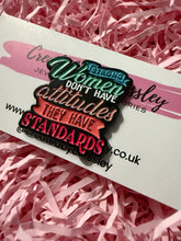 Load image into Gallery viewer, Strong Women Pin Badge
