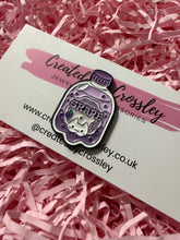 Load image into Gallery viewer, Grape Drink Cat Pin Badge
