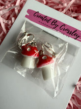 Load image into Gallery viewer, Mushroom Clip On Earrings
