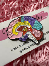 Load image into Gallery viewer, Anatomical Brain Pin Badge
