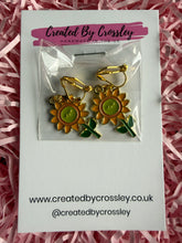Load image into Gallery viewer, Sunflower Clip On Earrings
