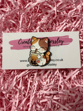 Load image into Gallery viewer, Bubble Tea Boba Cat Pin Badge
