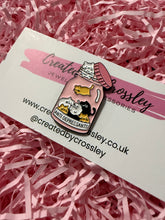 Load image into Gallery viewer, “Anti Depressants” Jar of Cats Pin Badge
