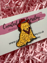 Load image into Gallery viewer, Cowboy Dog Pin Badge
