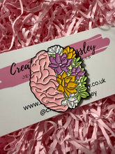 Load image into Gallery viewer, Flower Brain Pin Badge
