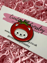 Load image into Gallery viewer, Tomato Cat Pin Badge
