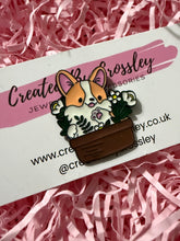Load image into Gallery viewer, Plant Dog Pin Badge
