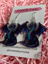 Load image into Gallery viewer, Dragon Charm Earrings
