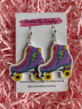 Load image into Gallery viewer, Rollerskate Charm Earrings
