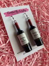 Load image into Gallery viewer, Wine Bottle Charm Earrings
