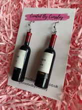 Load image into Gallery viewer, Wine Bottle Charm Earrings

