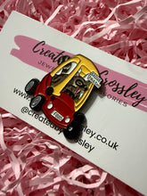 Load image into Gallery viewer, “Move trash!” Driving Raccoon Pin Badge
