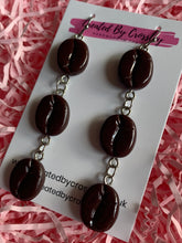 Load image into Gallery viewer, Coffee Bean Trio Charm Earrings

