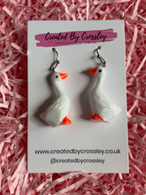 Load image into Gallery viewer, Goose Charm Earrings
