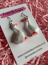 Load image into Gallery viewer, Goose Charm Earrings
