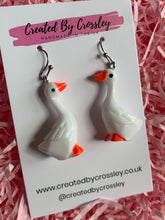 Load image into Gallery viewer, Goose Charm Earrings
