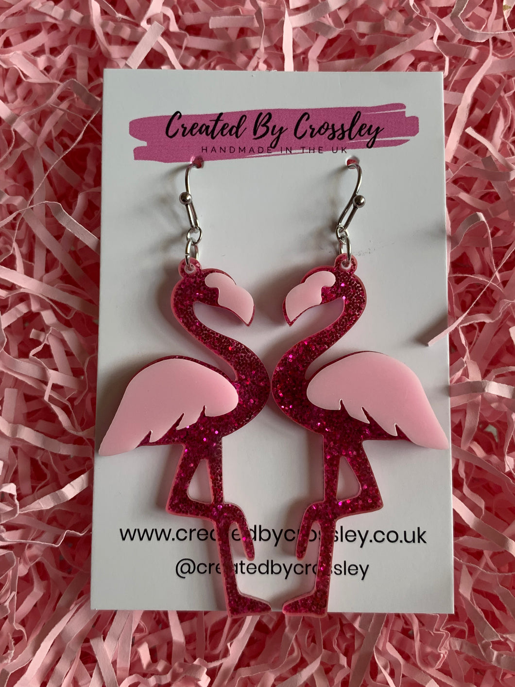 Flamingo Charm Earrings