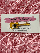 Load image into Gallery viewer, Yellow Guitar Pin Badge
